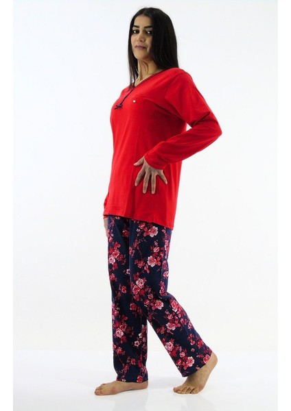 Çiçek Desenli İnterlok Pijama Takımı fiyatları