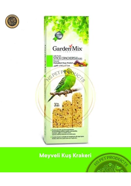 Platin Meyveli Kuş Krakeri 3'lü