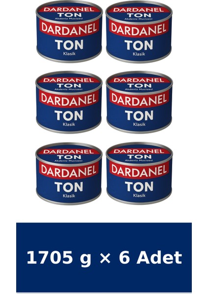 Ayçiçek Yağlı Klasik Ton Balığı 1705 gr x 6 Adet fiyatları