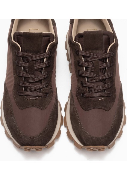 Amanda Kahverengi Hakiki Deri Kadın Spor Ayakkabı fiyatları