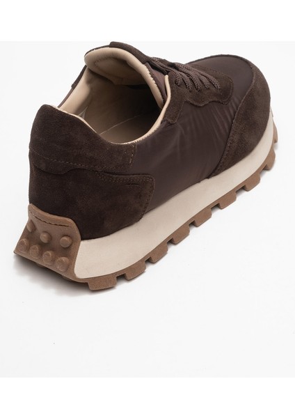 Amanda Kahverengi Hakiki Deri Kadın Spor Ayakkabı indirimleri