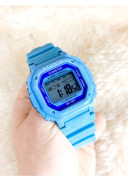 Alarmlı-Işıklı-Kronometreli-5 Atm Su Geçirmez-Hediyelik Çocuk Kol Saati fırsatları