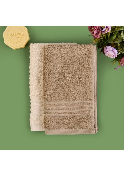 Soft Samantha 2'li Havlu Seti - Bej / Krem - 30X50 cm