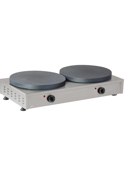 KRP04.E21 Teflon Düz Çiftli Krep Makinesi, Elektrikli