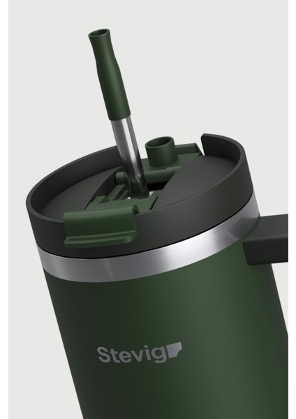 2 Moods Tuck-In Tumbler Sızdırmaz Çelik Termos 900 ml Green ST-237 fırsatları