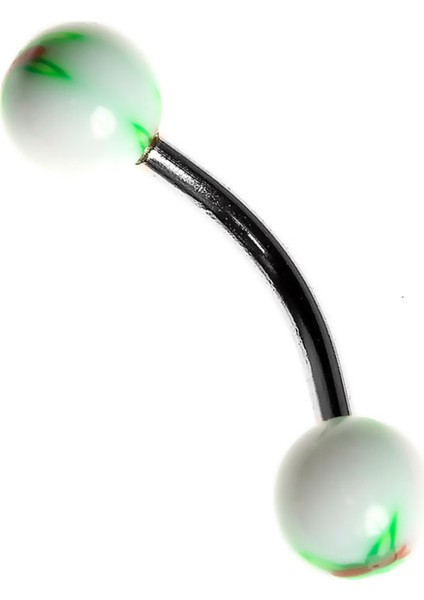 Curved Barbel 316 L Bioplast Piercing K7