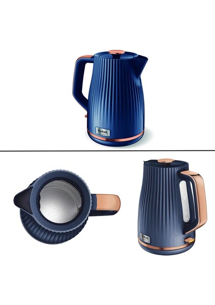 Loft Kettle 1.7l Mavi Gizli Rezistans Anında Sıcak Içecekler Için 3000W Güç modelleri