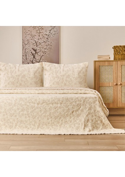 Soft Selimi Çift Kişilik Yatak Örtüsü Seti - Bej - 230X250 cm fiyatları