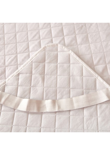 Soft Nando Çift Kişilik Lastikli Alez - Beyaz - 160X200 cm fırsatları