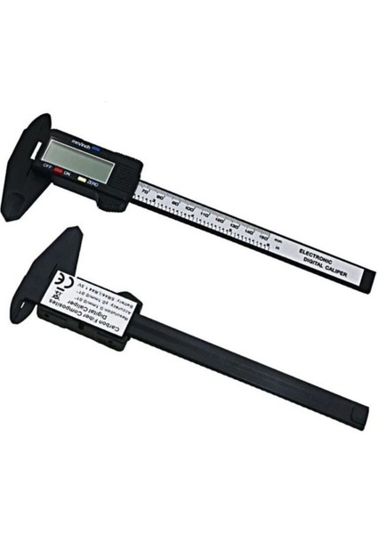 Buffer® 150 mm Dijital Kumpas Elektronik Fiber Karbon Kaplı Plastik - Kumpas