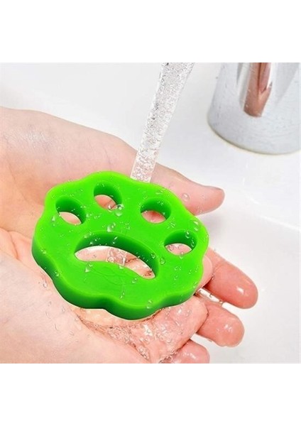 BUFFER® 2 Adet Evcil Hayvanlar ve Çamaşır Makinesi İçin Pati Şekilli Renkli Tüy Temizleme Aparatı fırsatları