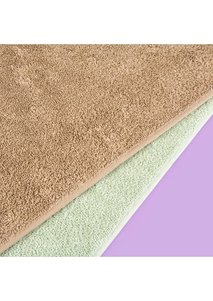 Soft Samantha 2'li Havlu Seti - Mint / Bej - 50X100 cm indirimleri