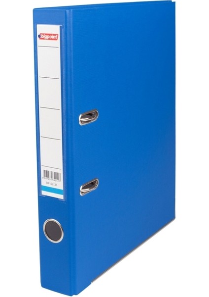 Dar Klasör, 2 Halkalı Mekanizmalı, 350 Sayfa Kapasiteli, Mavi