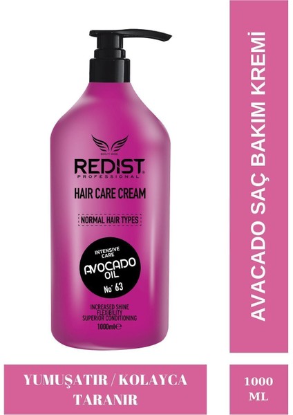 Sülfatsız Saç Bakım Kremi 1 L Avokado Yağlı Hacim Veren Yoğun Nemlendirici Günlük Kullanıma Uygun fiyatları
