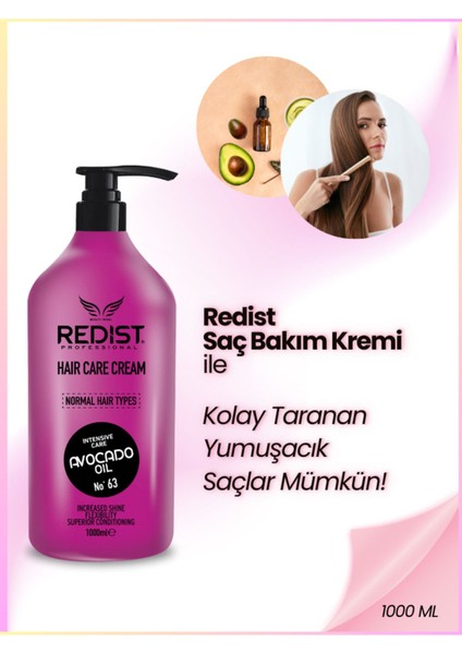 Sülfatsız Saç Bakım Kremi 1 L Avokado Yağlı Hacim Veren Yoğun Nemlendirici Günlük Kullanıma Uygun modelleri