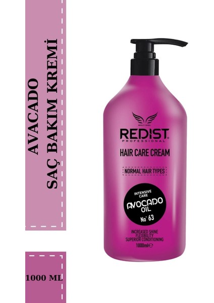 Sülfatsız Saç Bakım Kremi 1 L Avokado Yağlı Hacim Veren Yoğun Nemlendirici Günlük Kullanıma Uygun indirimleri