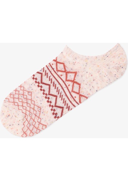 3 Çift Pamuklu Retro Desenli Sneaker Çorap modelleri