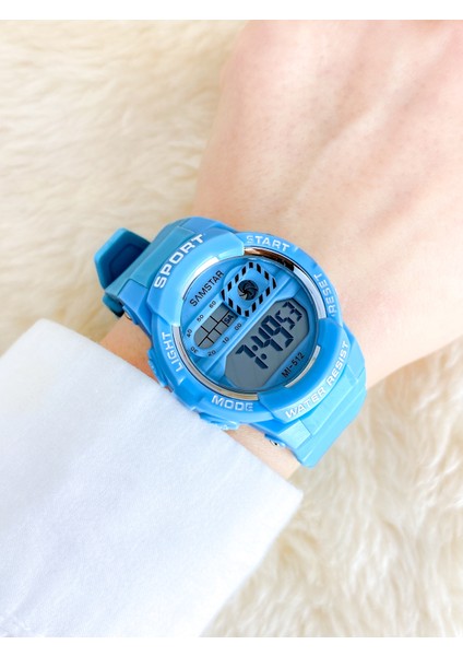 Alarmlı-Işıklı-Kronometreli-5 Atm Su Geçirmez-Hediyelik Çocuk Kol Saati