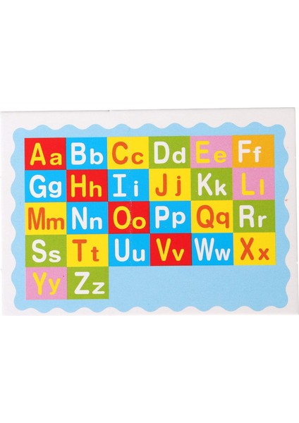 Ahşap Ingilizce Alfabe Kartları – 26 Parça Flash Cards (A-Z), Okul Öncesi 3+ Yaş fiyatları