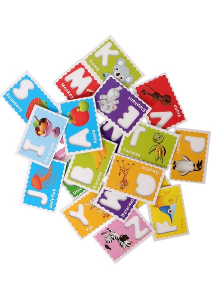 Ahşap Ingilizce Alfabe Kartları – 26 Parça Flash Cards (A-Z), Okul Öncesi 3+ Yaş modelleri