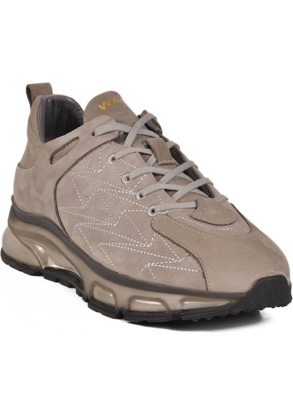 2623 M Gri Hakiki Deri Erkek Sneaker