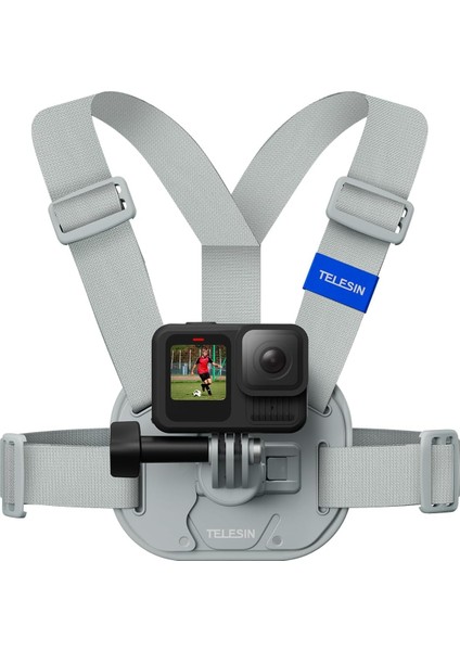 Telesın Manyetik Göğüs Montajı – Kalın Yastıklı Quick Release Askı Kemeri, Konforlu ve Dengeli Kullanım, Gopro Hero 13/12/11/10, Akaso, INSTA360 X5, Djı Osmo 360 Aksiyon Kameralar ile Uyumlu