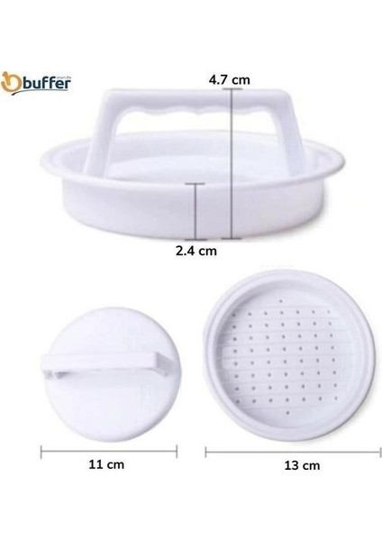 Buffer® Hamburger ve Köfte Şekillendirici Köfte Kalıbı Pratik Burger Pres Aparatı fırsatları