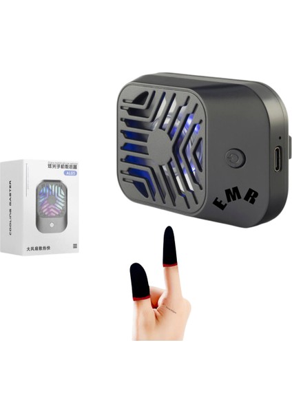 Telefon Soğutucu Fan Radyatör Batarya Siyah Şarjlı Typc Girişli 1 Adet AL05 Sogutucu 1 Adet Eldiven