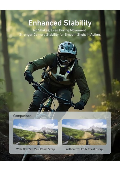 Telesın Manyetik Göğüs Montajı – Kalın Yastıklı Quick Release Askı Kemeri, Konforlu ve Dengeli Kullanım, Gopro Hero 13/12/11/10, Akaso, INSTA360 X5, Djı Osmo 360 Aksiyon Kameralar ile Uyumlu