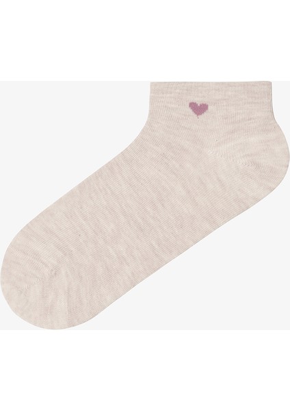 5 Çift Pamuklu Ayıcık Desenli Patik Çorap