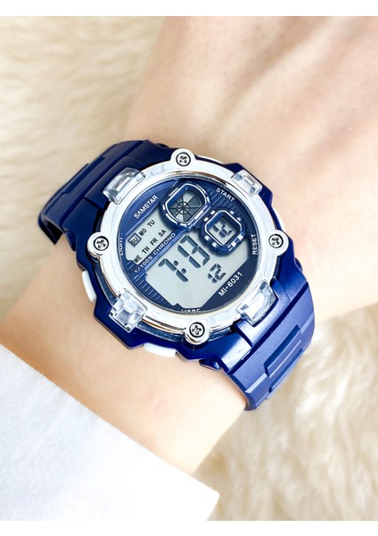Alarmlı-Işıklı-Kronometreli-5 Atm Su Geçirmez-Hediyelik Çocuk Kol Saati