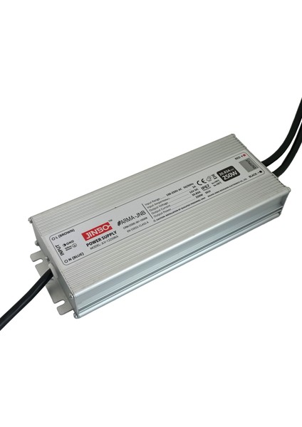 250W 12V 20.83A IP67 Metal Kasa Dış Mekan LED Trafo – 3 Yıl Garanti (JLV-12250KA)