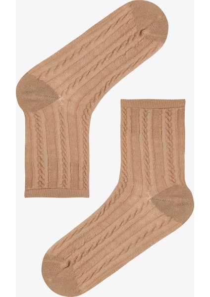 5 Çift Pamuklu Çizgili Soket Çorap