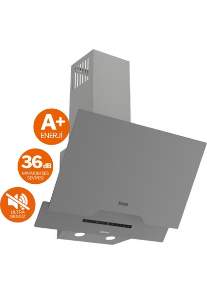 Fryart Silver Vitroseramik Elektrikli Gri Ankastre Set ( D065-SA Sessiz + MS261 + XE63CPR) fiyatları