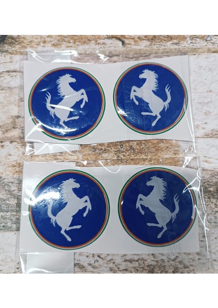 Sticker Mavi Slikonlu Ferrarı 4x fiyatları