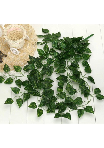 9 Dallı Yapay Çiçek - Sarmaşık Desenli, Yıkanabilir ve Güneş Işığına Dayanıklı, Ev ve Ofis Dekorasyonu için Gerçekçi Görünüm