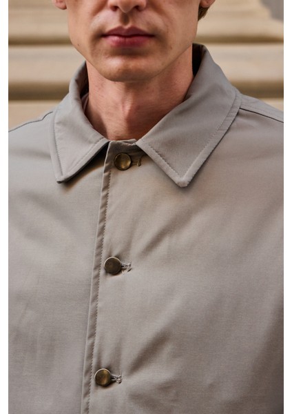 Erkek Basic Mont Ceket Bej fırsatları