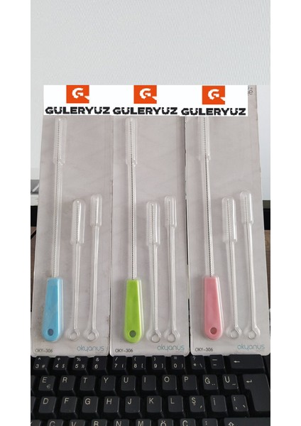 Paslanmaz Çelik ve Esnek Fırça Temizlik Seti, Okul Suluk Pipet -Matara -Cam Pipet-Plastik Pipet-Bebek Biberon Temizleme ve Diğer Ağızlı Kapaklı Eşya Temizleme Fırça Seti 1 Adet indirimleri