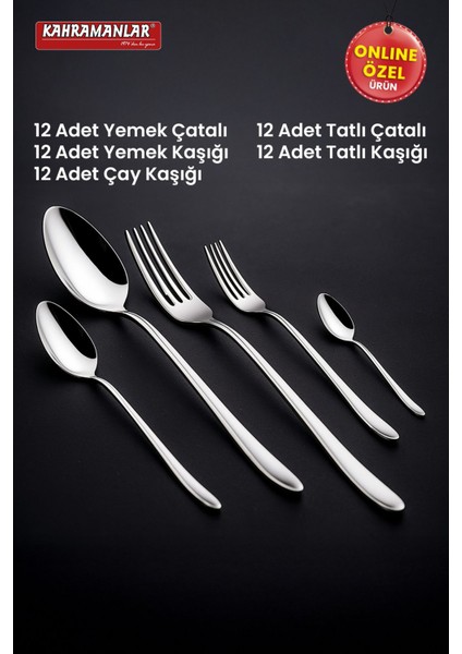 Deniz 60 Parça Çatal Kaşık Takımı fiyatları