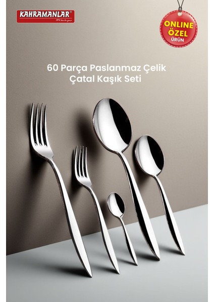 Marmaris 60 Parça Çatal Kaşık Takımı fırsatları