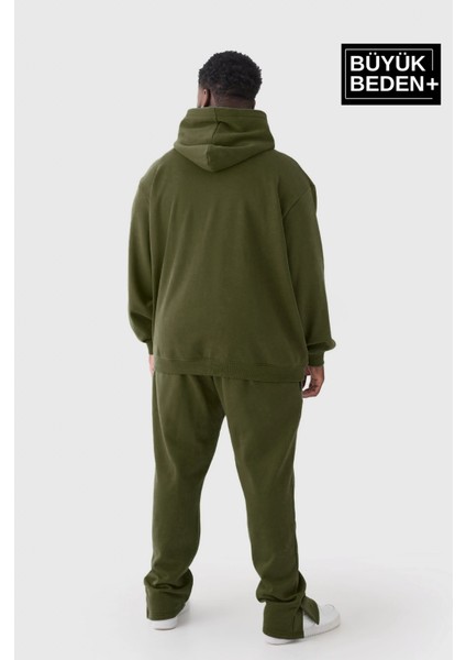 Erkek Büyük Beden Kapşonlu Ince Sweatshirt SPR24BSW57 modelleri