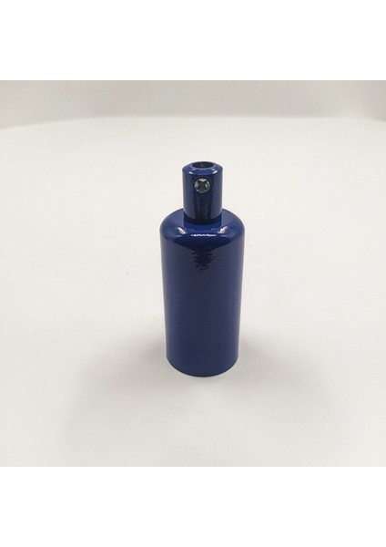 Dekoratif Metal Lale E14 Duy Mavi Renk ve Demir Kablo Kilidi. (1 Adet)