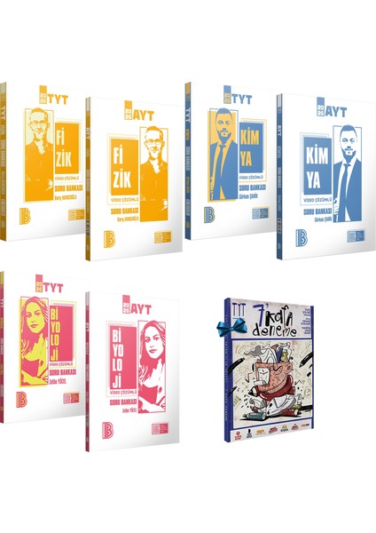 2026 Tyt Ayt Fizik-Kimya-Biyoloji Video Çözümlü Soru Bankası Seti