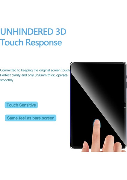Samsung Galaxy Tab S10 Fe X520 Uyumlu Ekran Koruyucu Darbe Emici Esnek Nano Cam modelleri