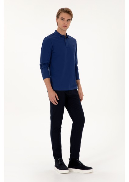 Erkek Lacivert Pantolon (Kanvas-Chino) 50311606-VR033