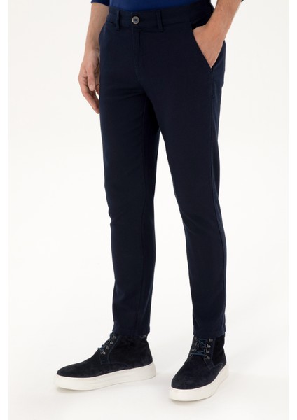 Erkek Lacivert Pantolon (Kanvas-Chino) 50311606-VR033 fiyatları