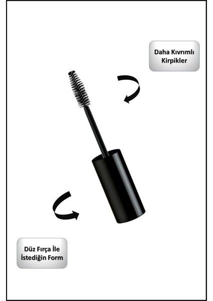 Love My Lashes Volume Maskara Büyük Boy Siyah Plastik Fırçalı Hacim ve Bakım Etkili modelleri