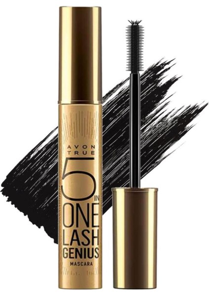'''True''' 5in1 Lash Genius Maskara - Hacim ve Belirginlik Sağlayan Akıllı Fırça ile Uzatma Etkisi, 10 ml, Siyah Renk