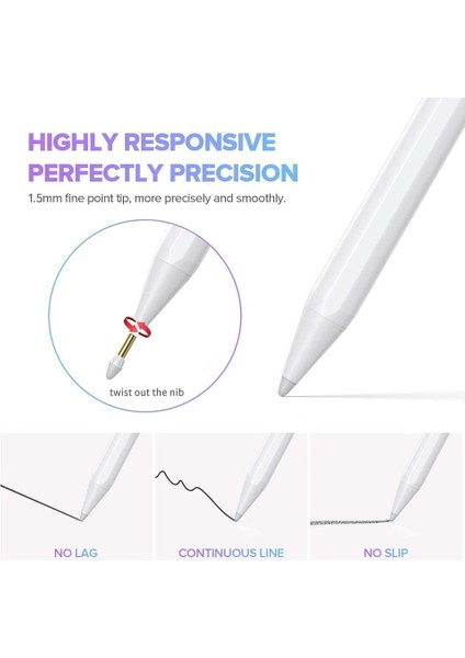 iPad A16 11" 11. Nesil Uyumlu Eğim Özellikli Çizim Kalemi modelleri