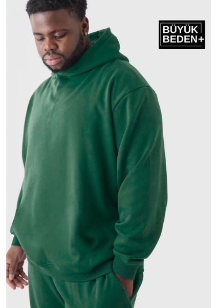 Erkek Büyük Beden Kapşonlu Ince Sweatshirt SPR24BSW57 fiyatları